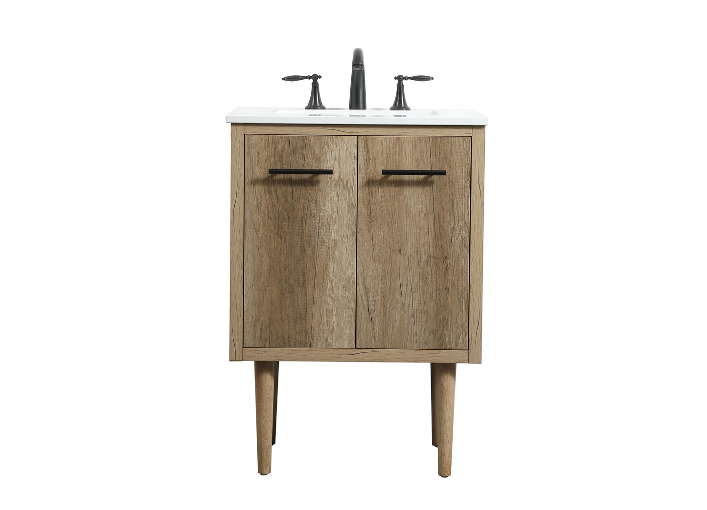 24 inch Single Bathroom Vanity in Natural Oak - BC4102434NT