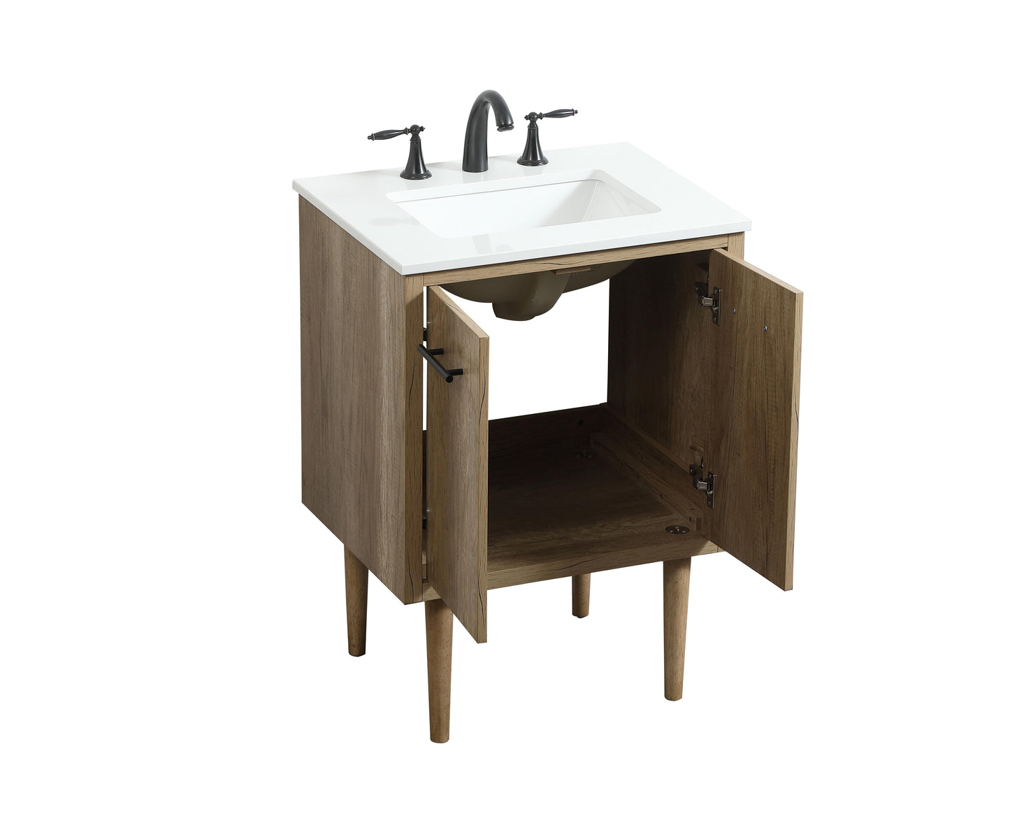 24 inch Single Bathroom Vanity in Natural Oak - BC4102434NT