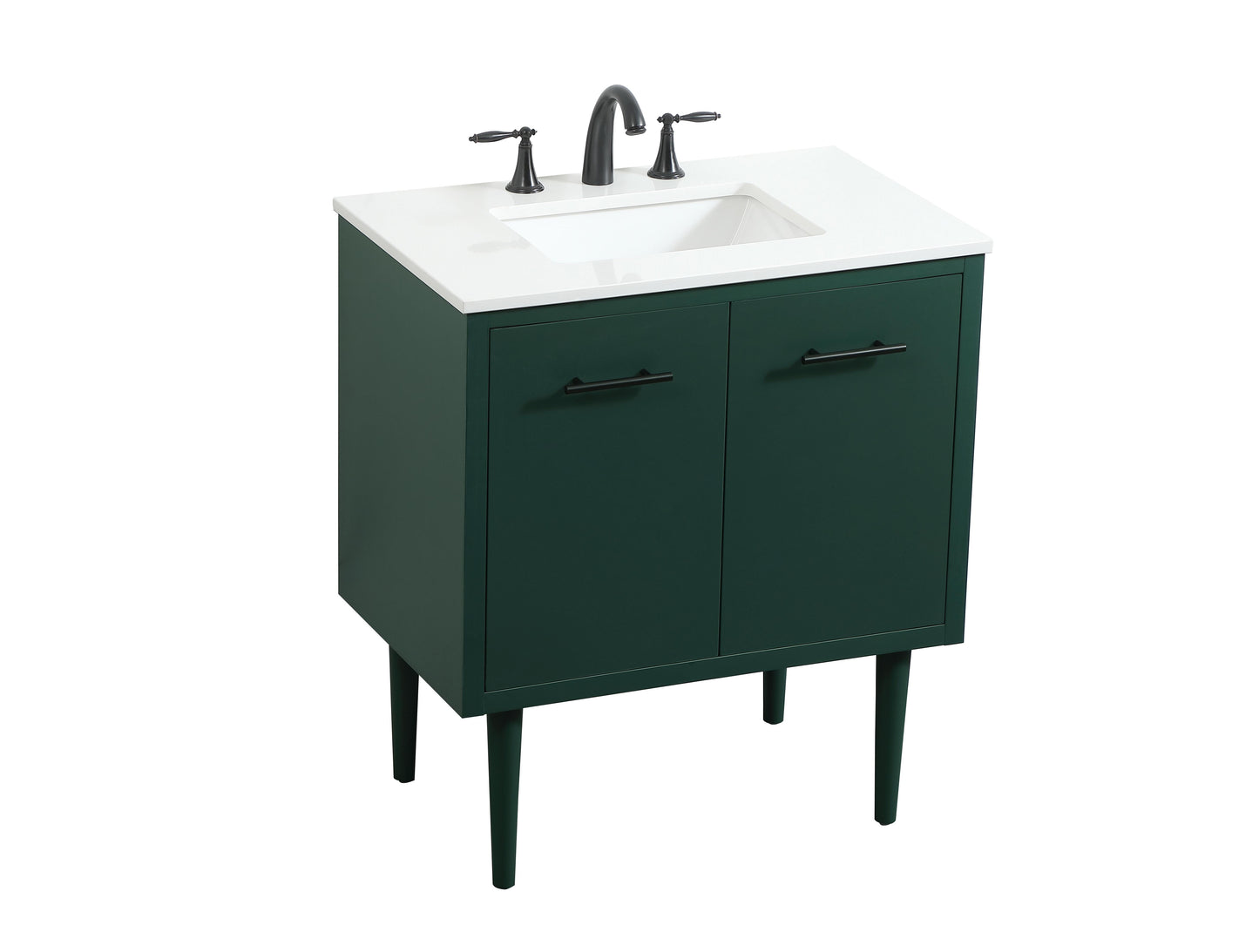 30 inch Single Bathroom Vanity in Green - BC4103034GN