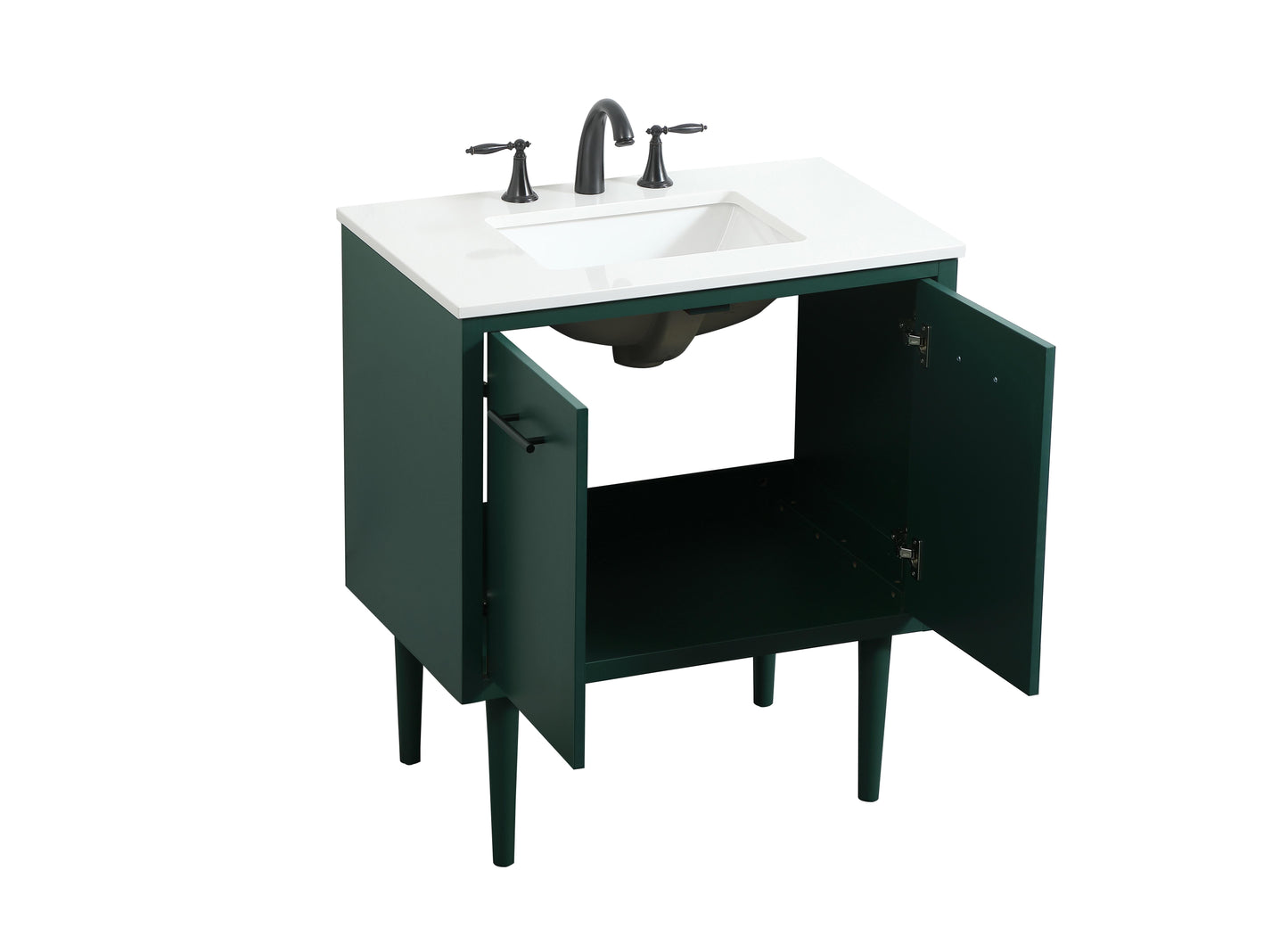 30 inch Single Bathroom Vanity in Green - BC4103034GN