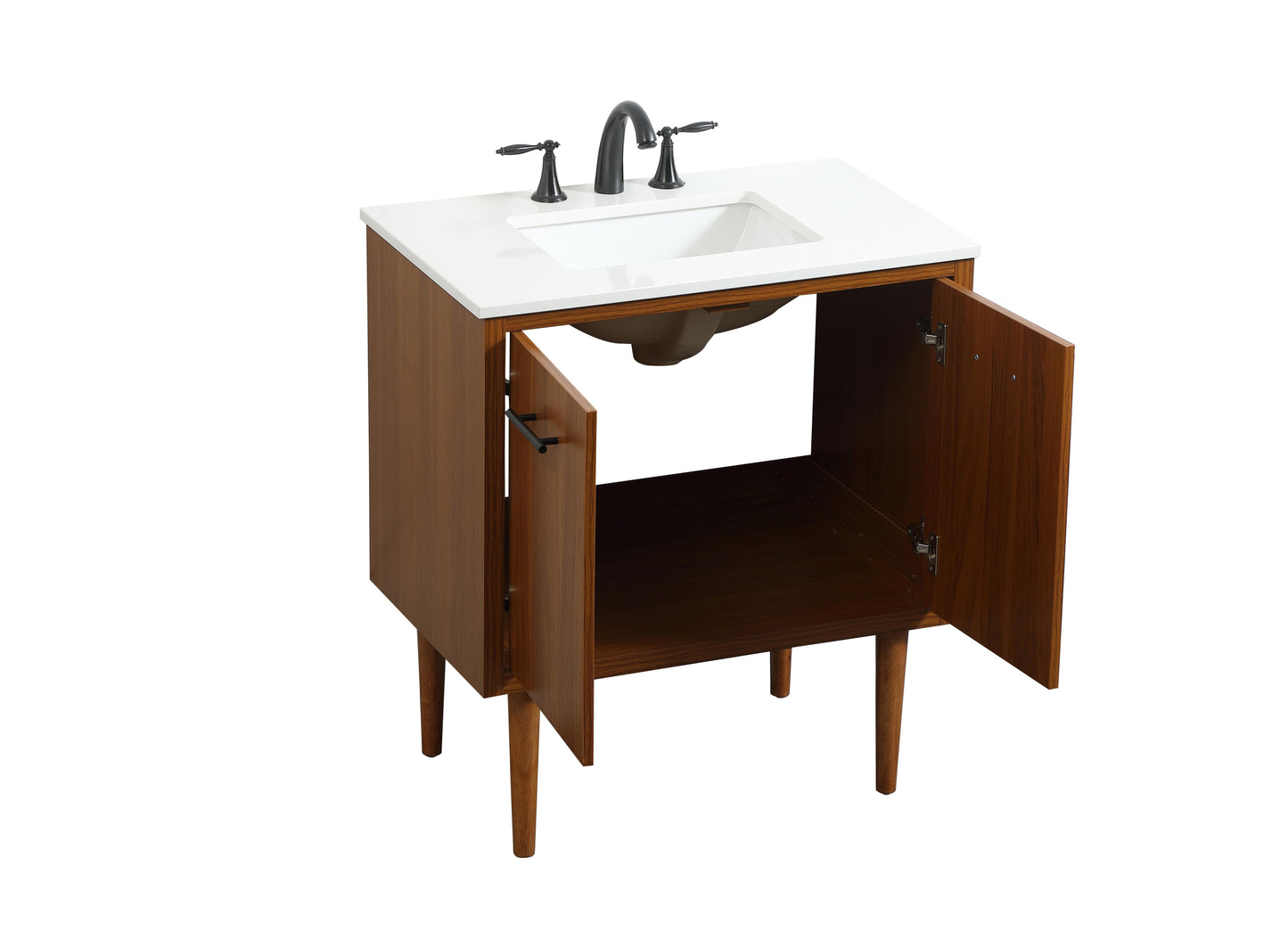 30 inch Single Bathroom Vanity in Teak - BC4103034TK