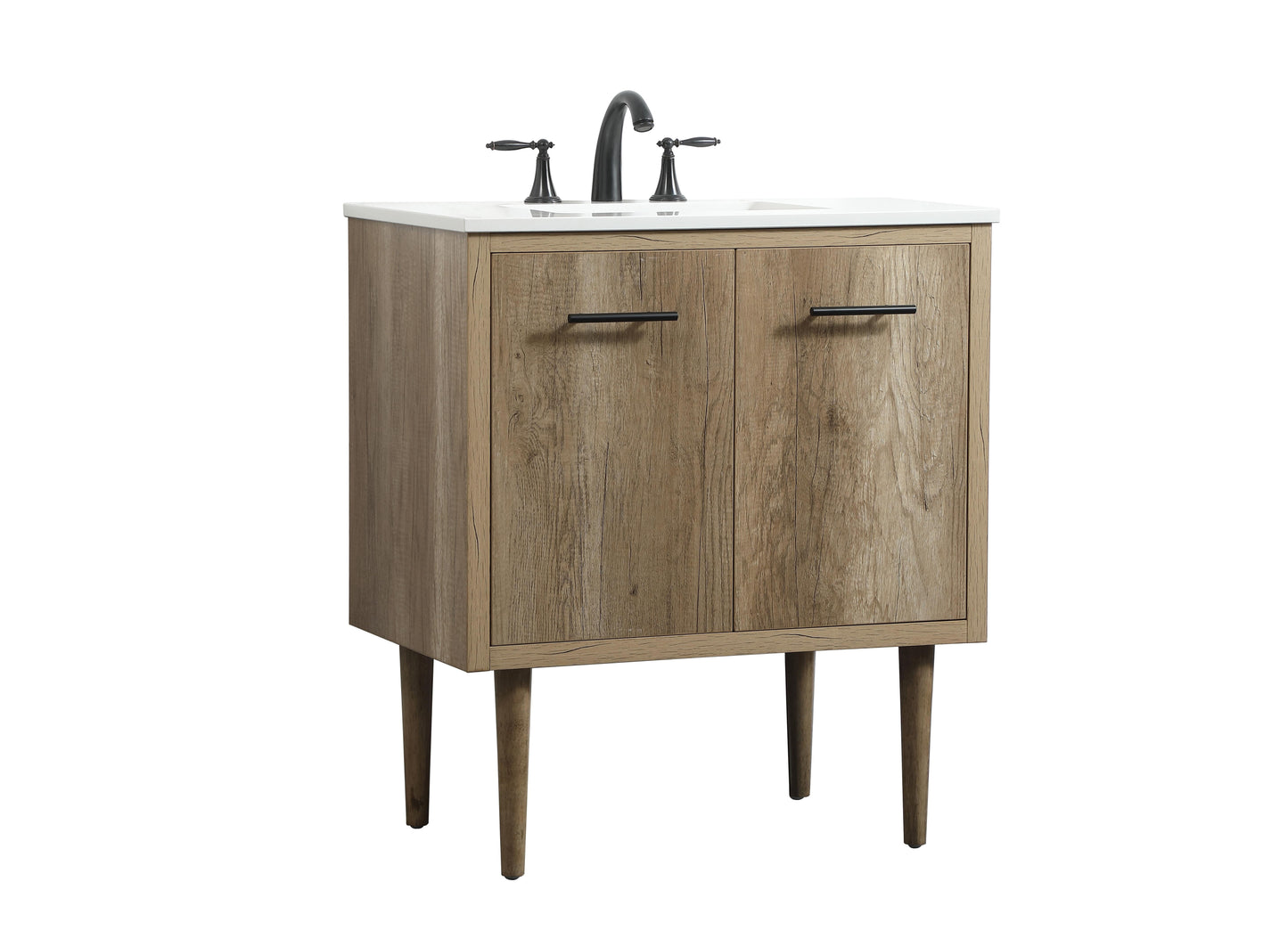 30 inch Single Bathroom Vanity in Natural Oak - BC4103034NT