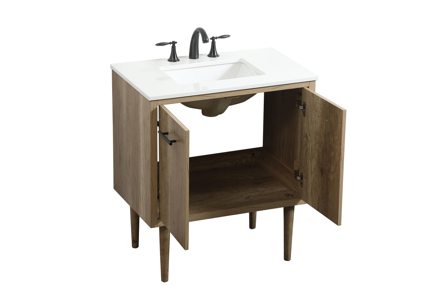 30 inch Single Bathroom Vanity in Natural Oak - BC4103034NT