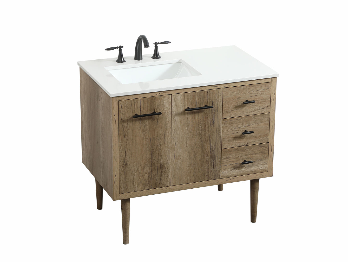 36 inch Single Bathroom Vanity in Natural Oak - BC4103634NT