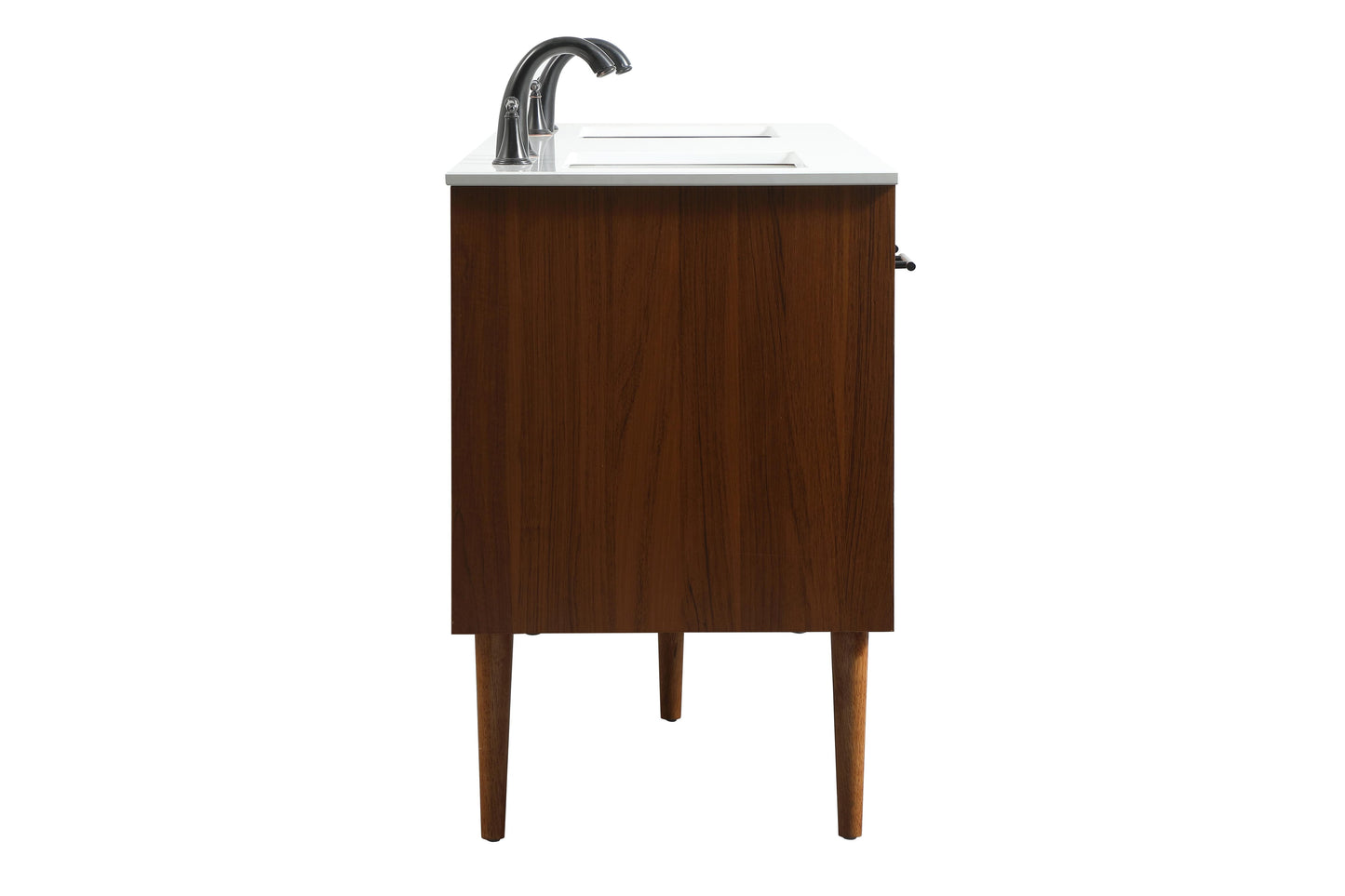 60 inch Single Bathroom Vanity in Teak