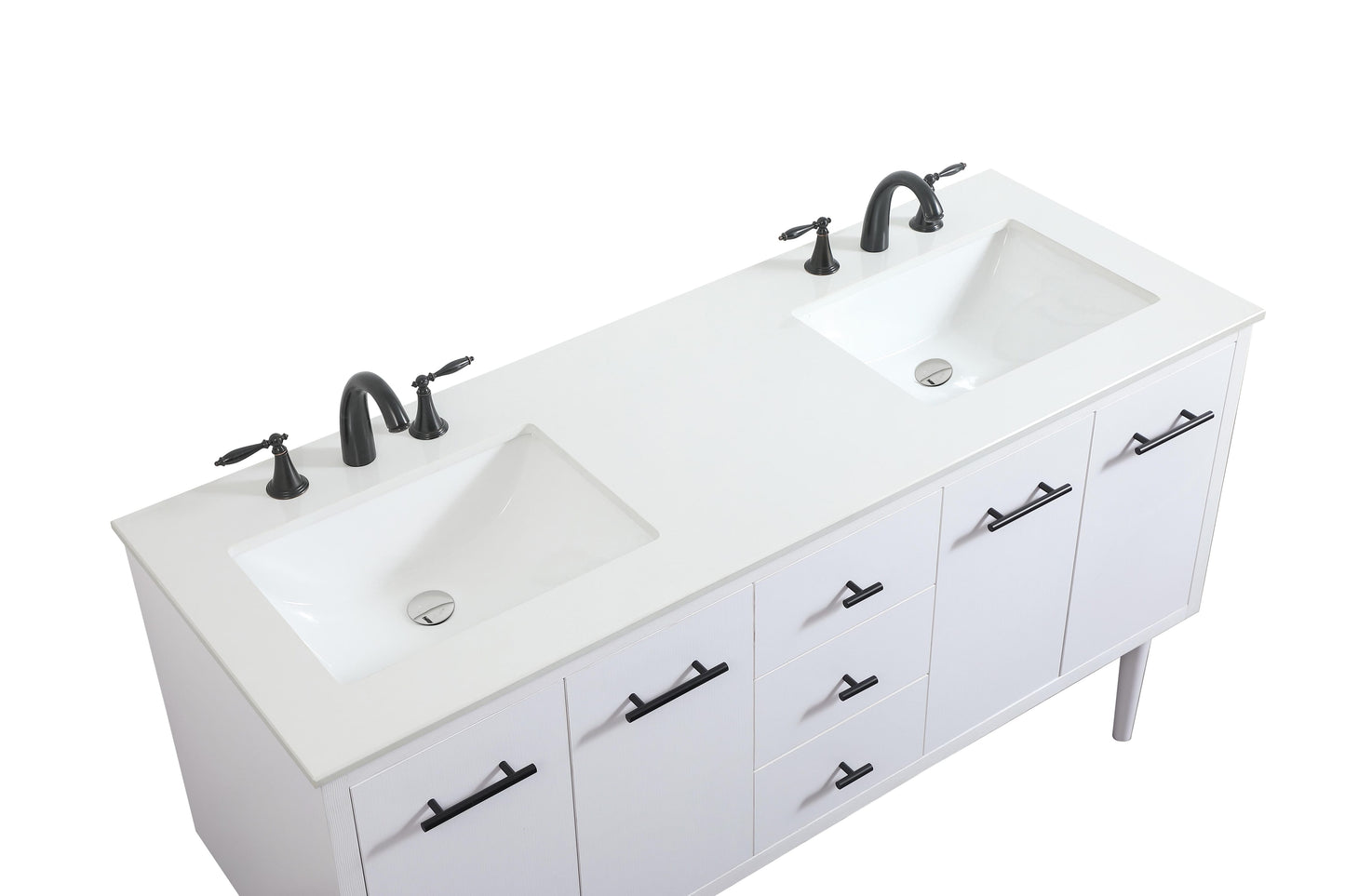 60 inch Single Bathroom Vanity in White