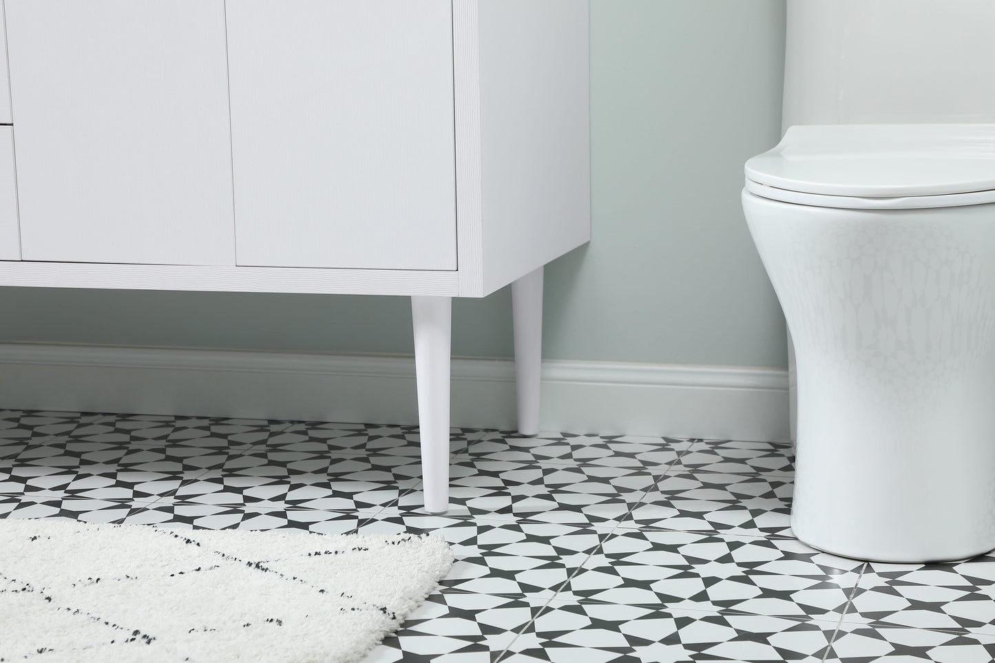 60 inch Single Bathroom Vanity in White