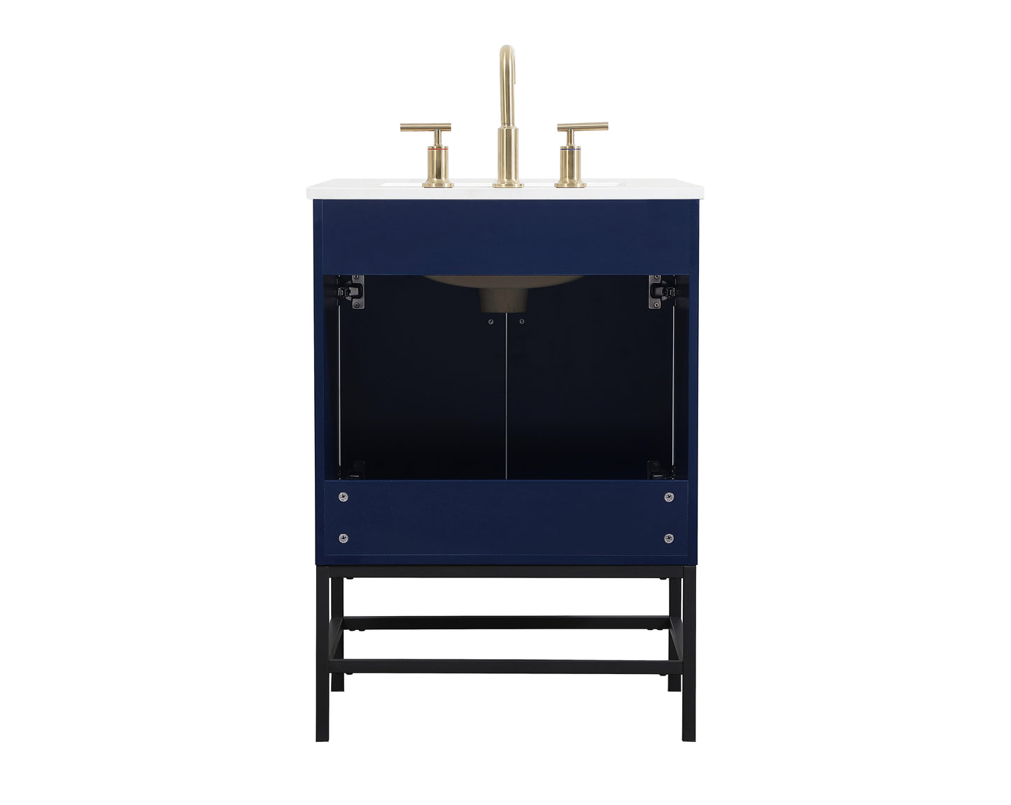 24 inch Single Bathroom Vanity in Blue - BC4202434BL