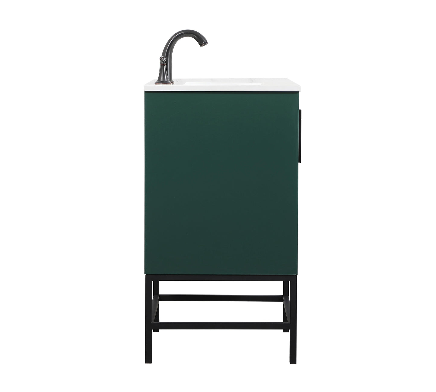 24 inch Single Bathroom Vanity in Green - BC4202434GN