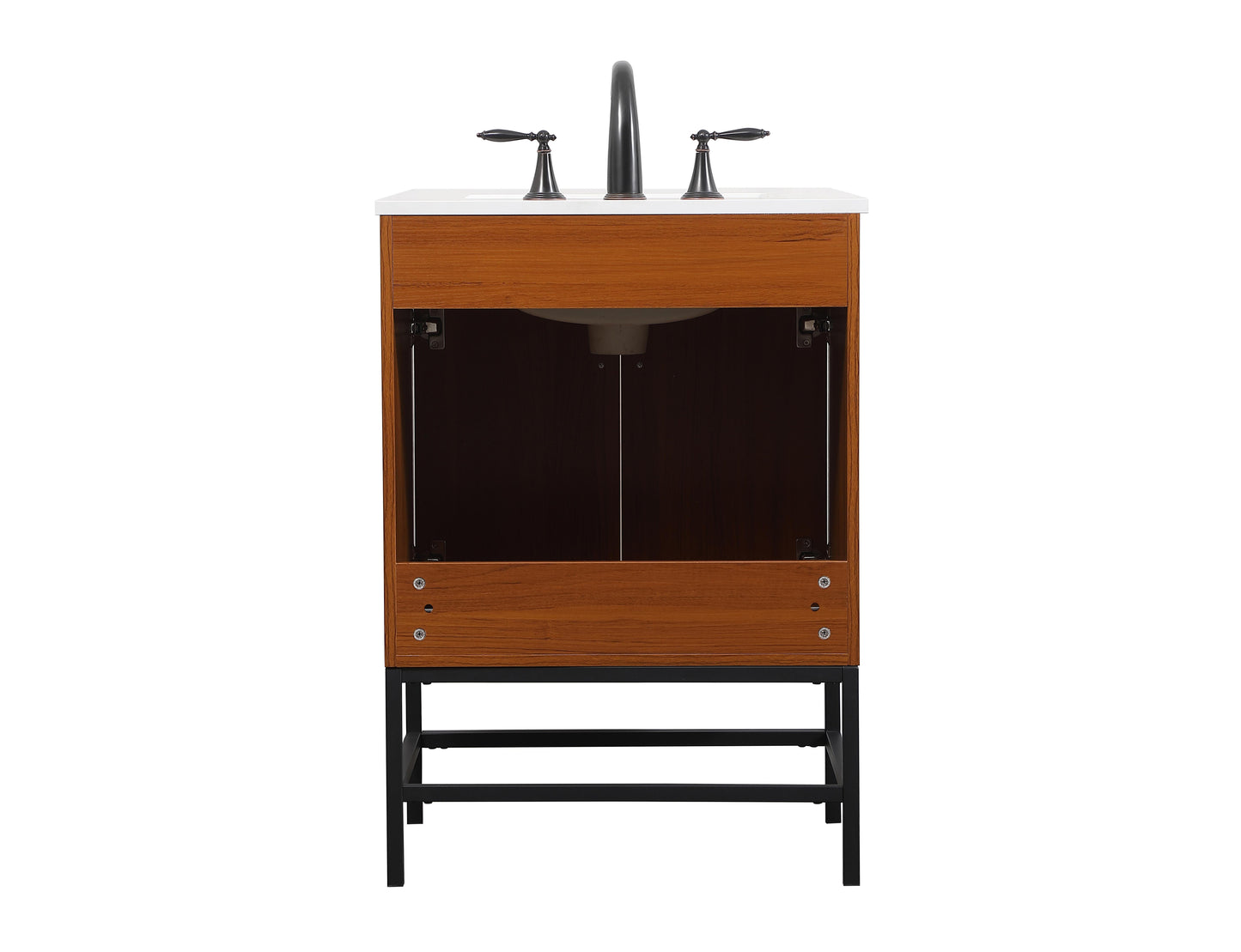 24 inch Single Bathroom Vanity in Teak - BC4202434TK