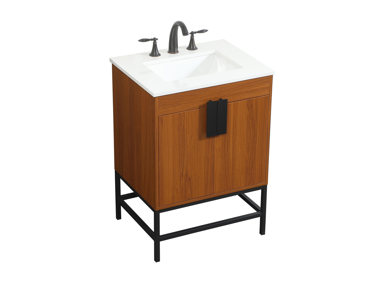 24 inch Single Bathroom Vanity in Teak - BC4202434TK