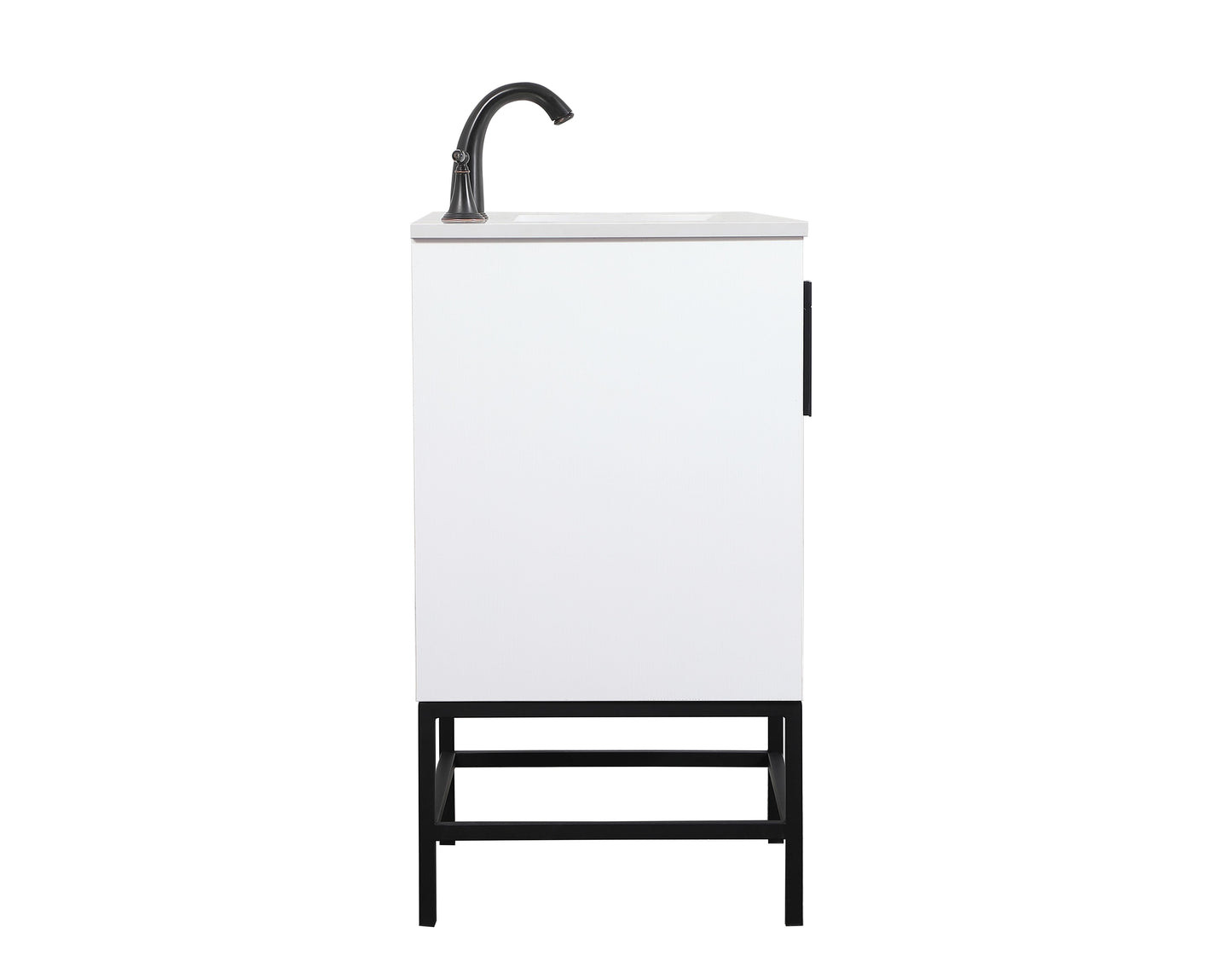 24 inch Single Bathroom Vanity in White - BC4202434WH