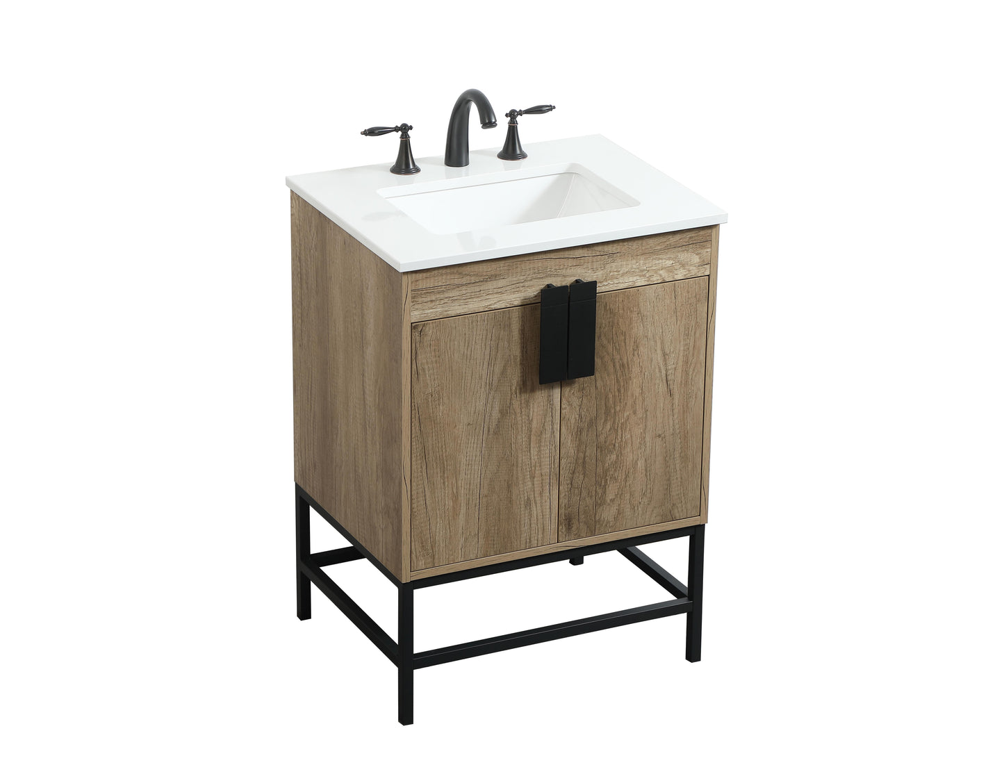 24 inch Single Bathroom Vanity in Natural Oak - BC4202434NT