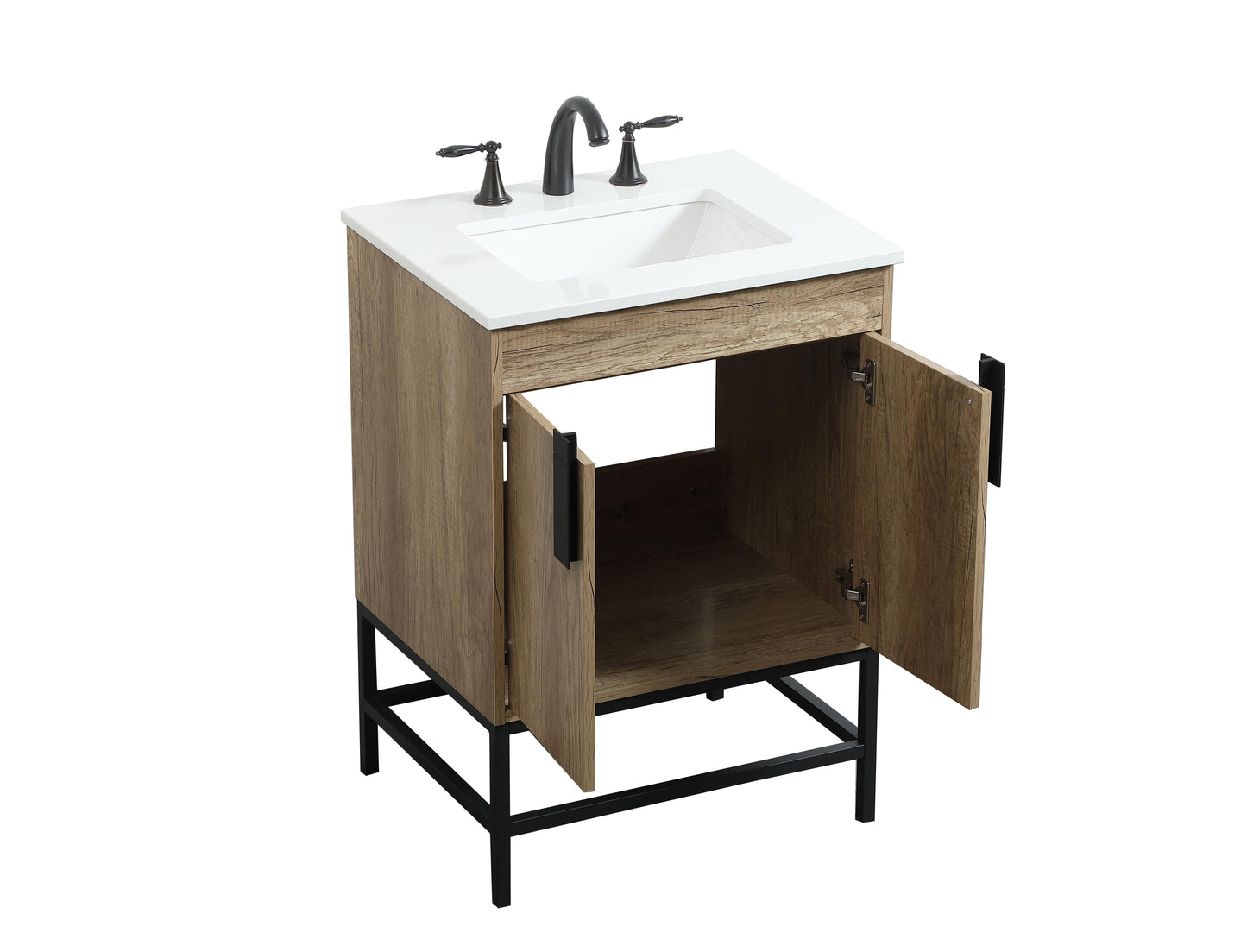 24 inch Single Bathroom Vanity in Natural Oak - BC4202434NT