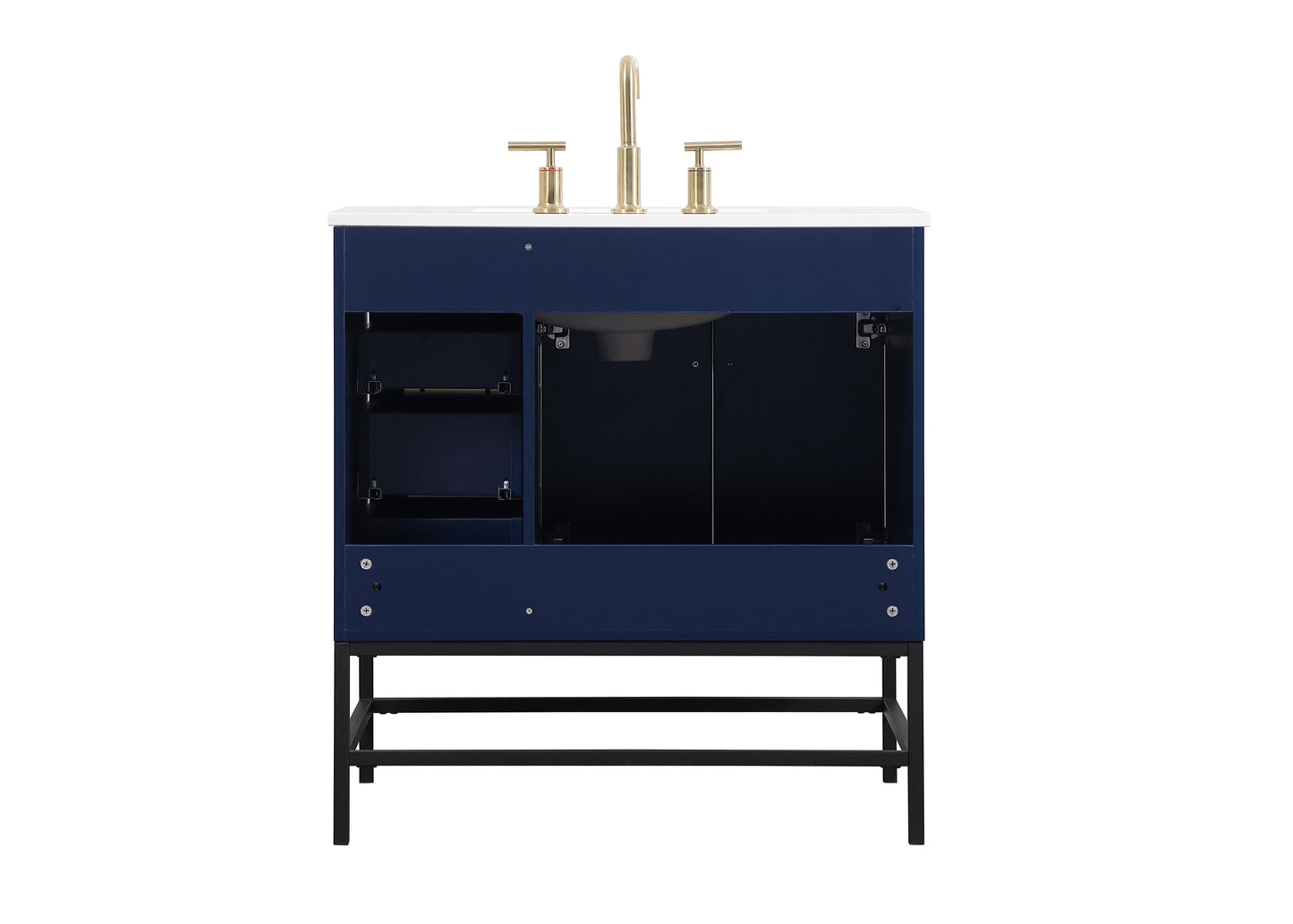 32 inch Single Bathroom Vanity in Blue - BC4203234BL