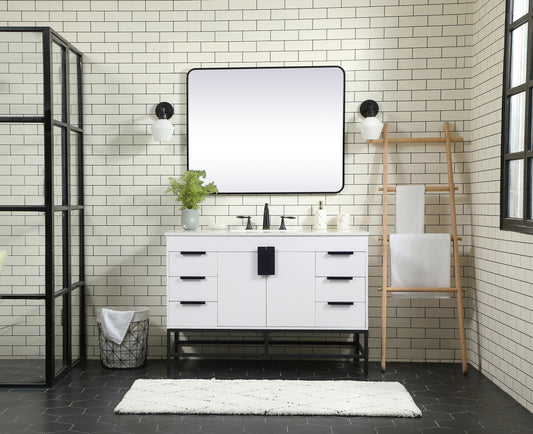 48 inch Single Bathroom Vanity in White - BC4204834WH