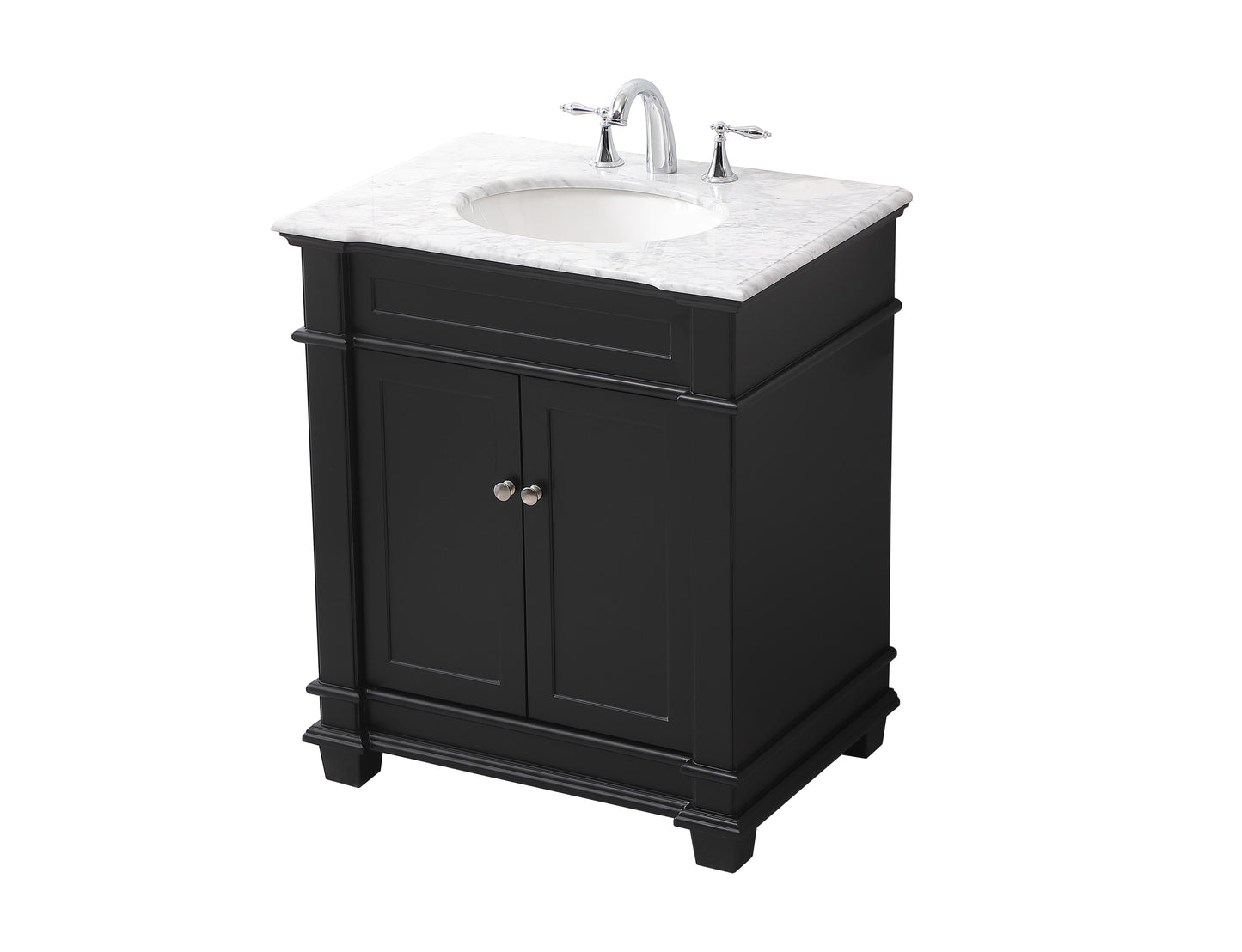 30 inch Single Bathroom Vanity Set in Black - BC4303035BK