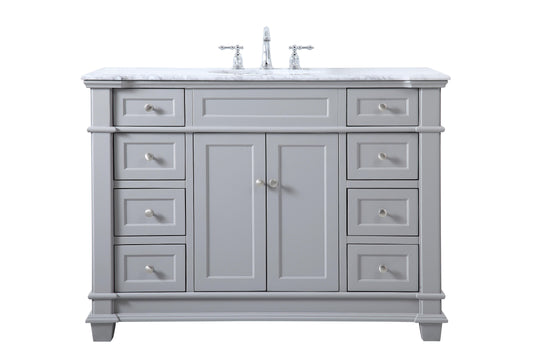 48 inch Single Bathroom Vanity Set in Grey - BC4304835GR