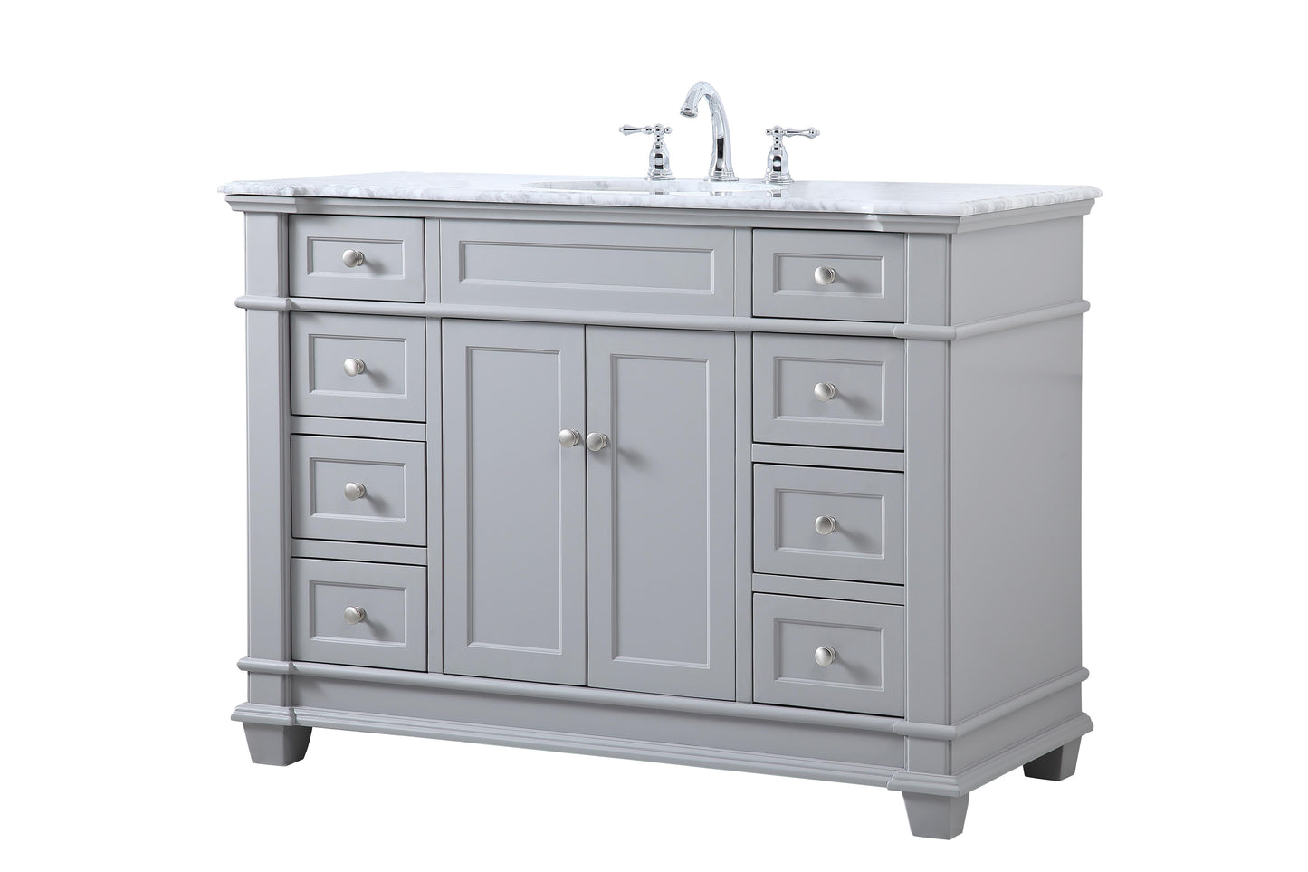 48 inch Single Bathroom Vanity Set in Grey - BC4304835GR