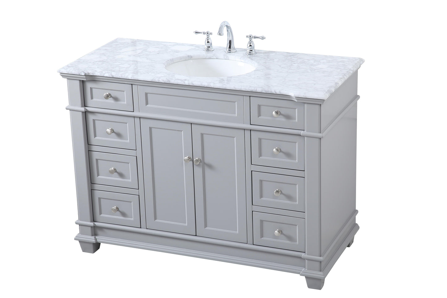 48 inch Single Bathroom Vanity Set in Grey - BC4304835GR