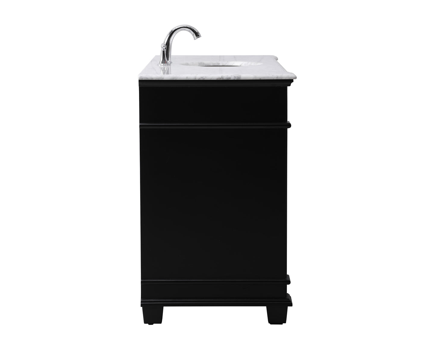 60 inch Single Bathroom Vanity Set in Black - BC4306035BK