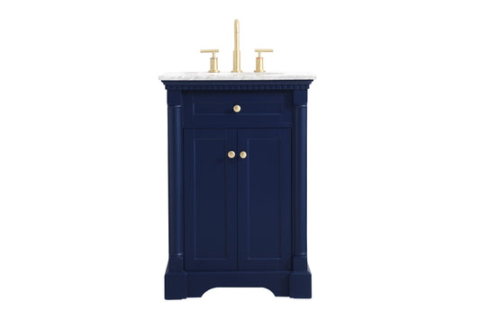 24 inch Single Bathroom Vanity in Blue