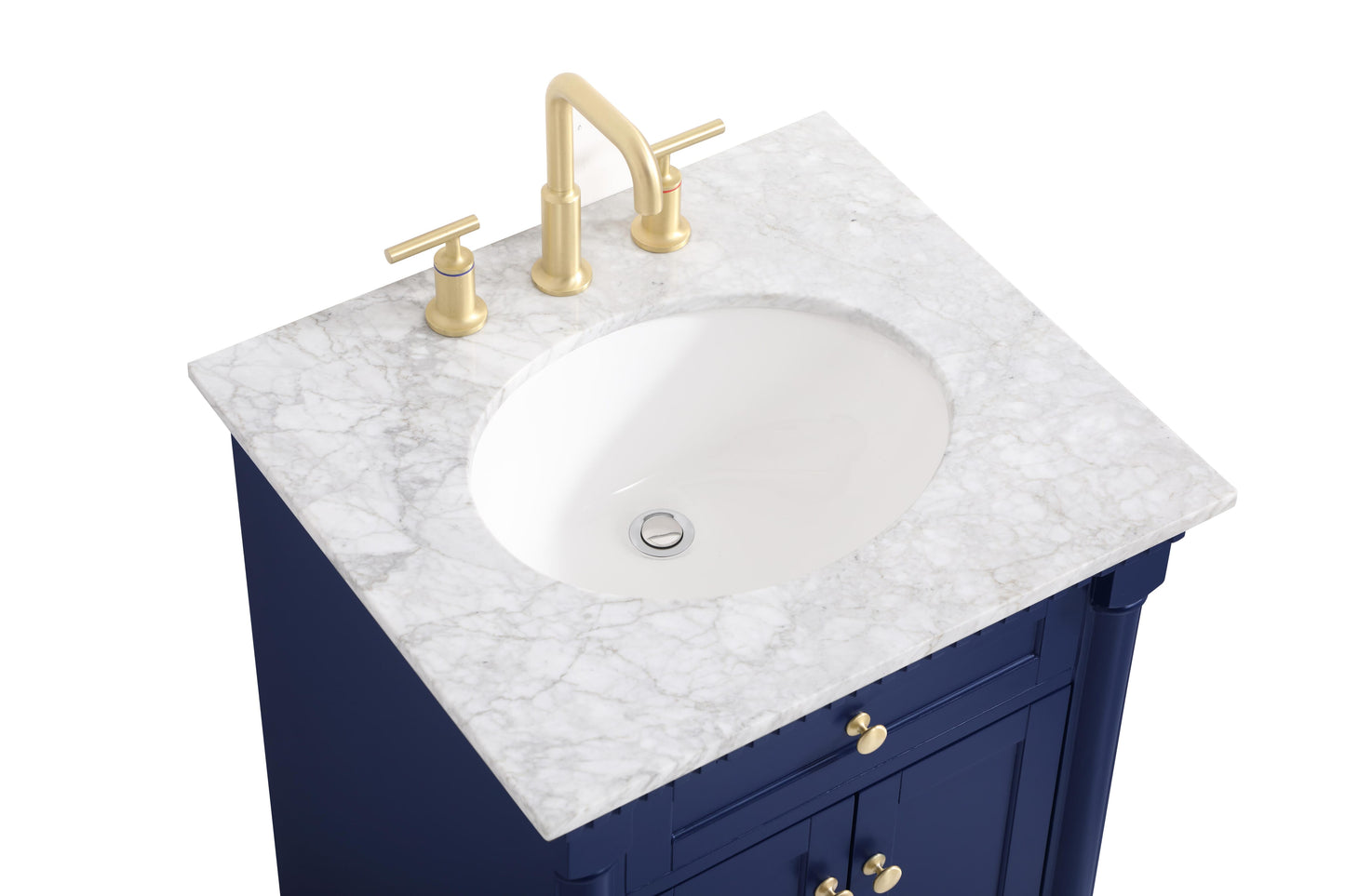 24 inch Single Bathroom Vanity in Blue