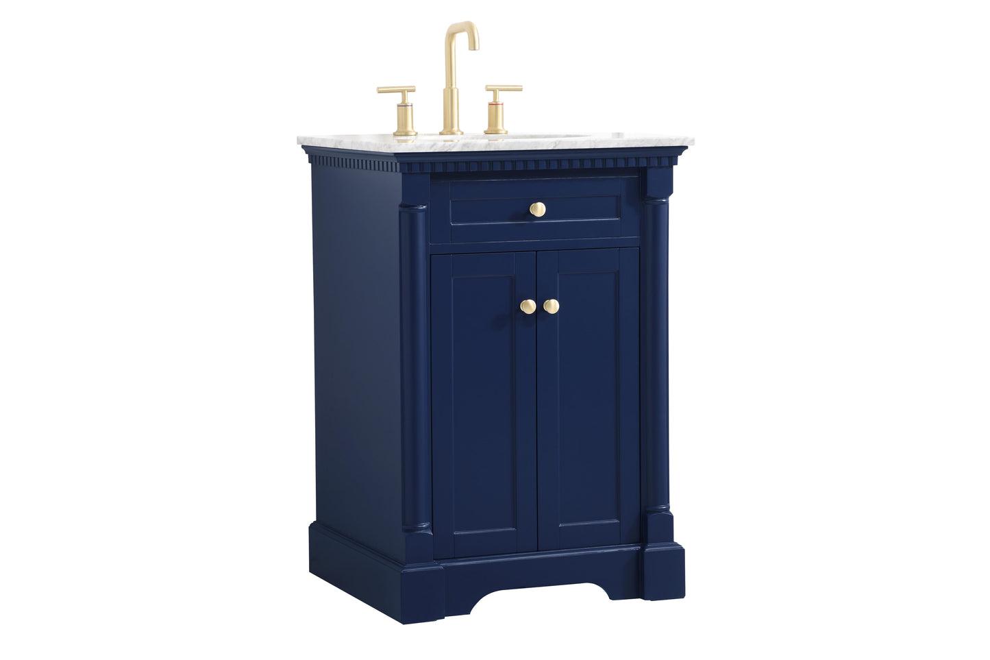 24 inch Single Bathroom Vanity in Blue