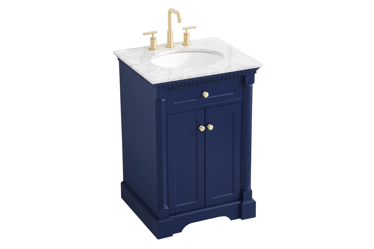 24 inch Single Bathroom Vanity in Blue