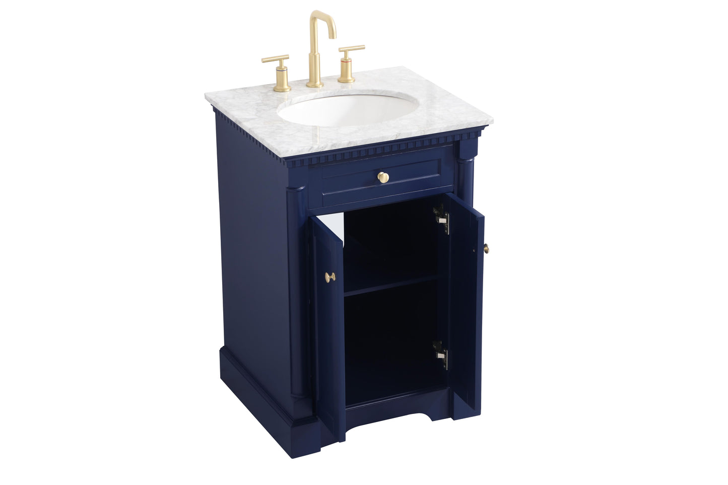 24 inch Single Bathroom Vanity in Blue