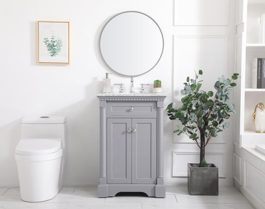 24 inch Single Bathroom Vanity in Grey - BC4402435GR