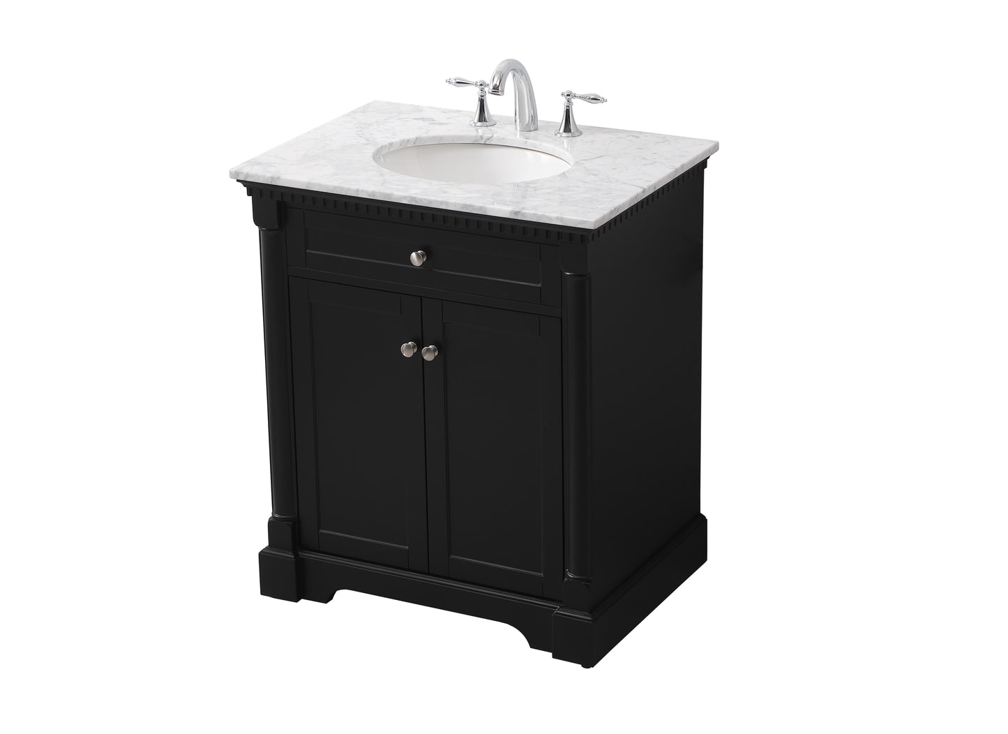 30 inch Single Bathroom Vanity Set in Black - BC4403035BK