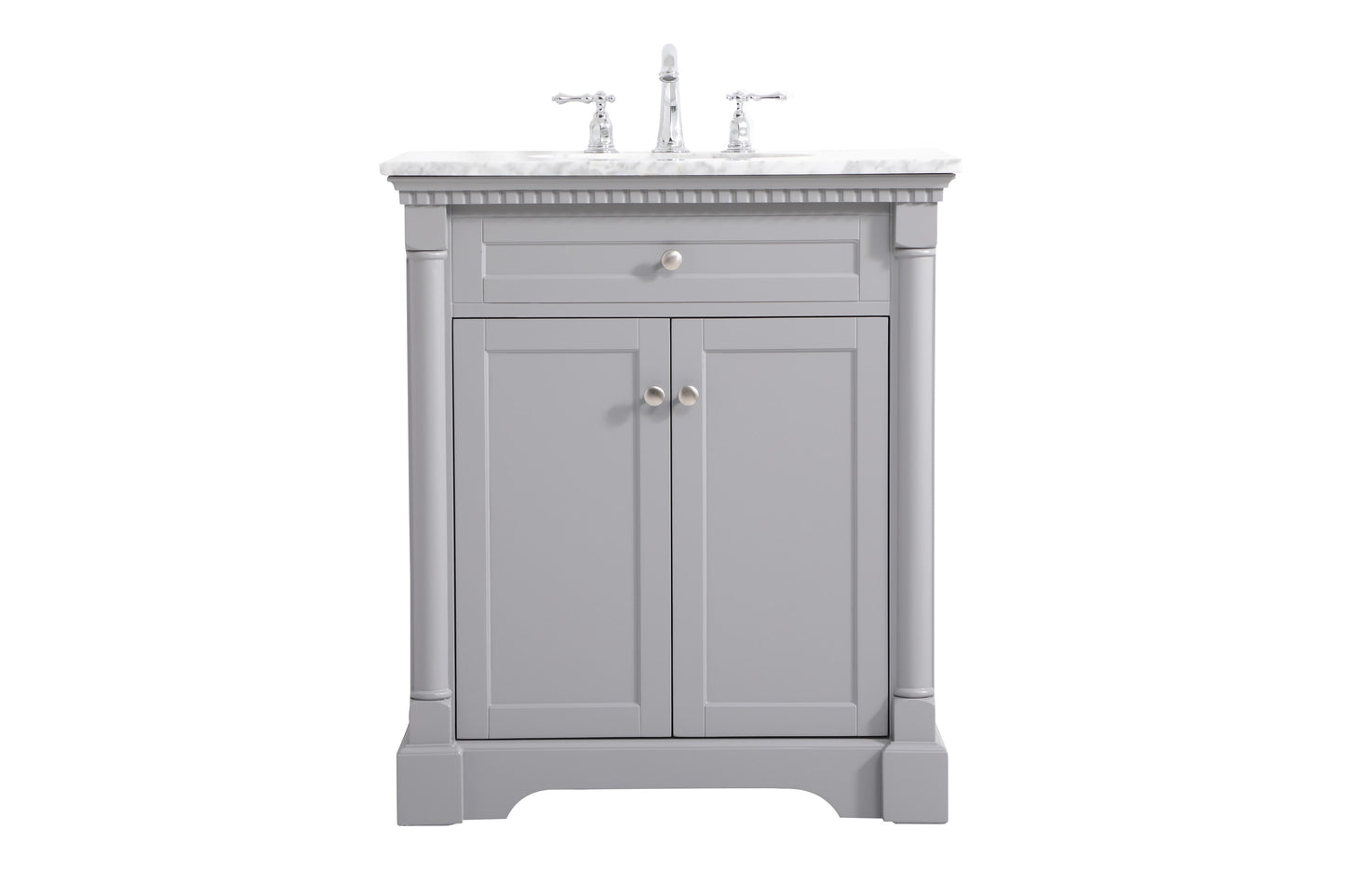 30 inch Single Bathroom Vanity in Grey