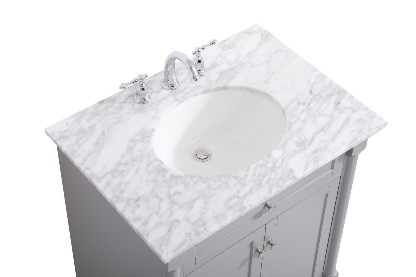 30 inch Single Bathroom Vanity in Grey