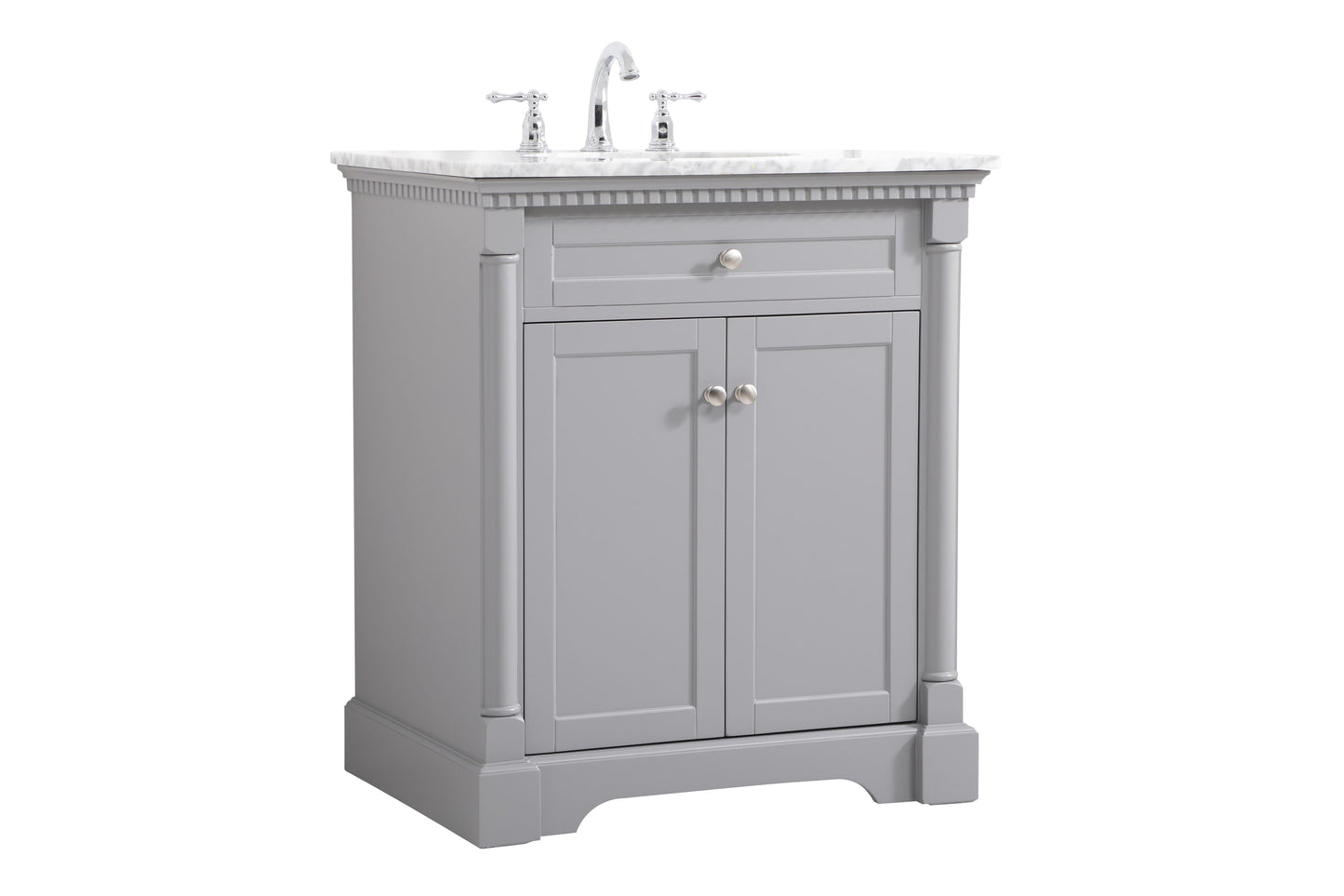 30 inch Single Bathroom Vanity in Grey