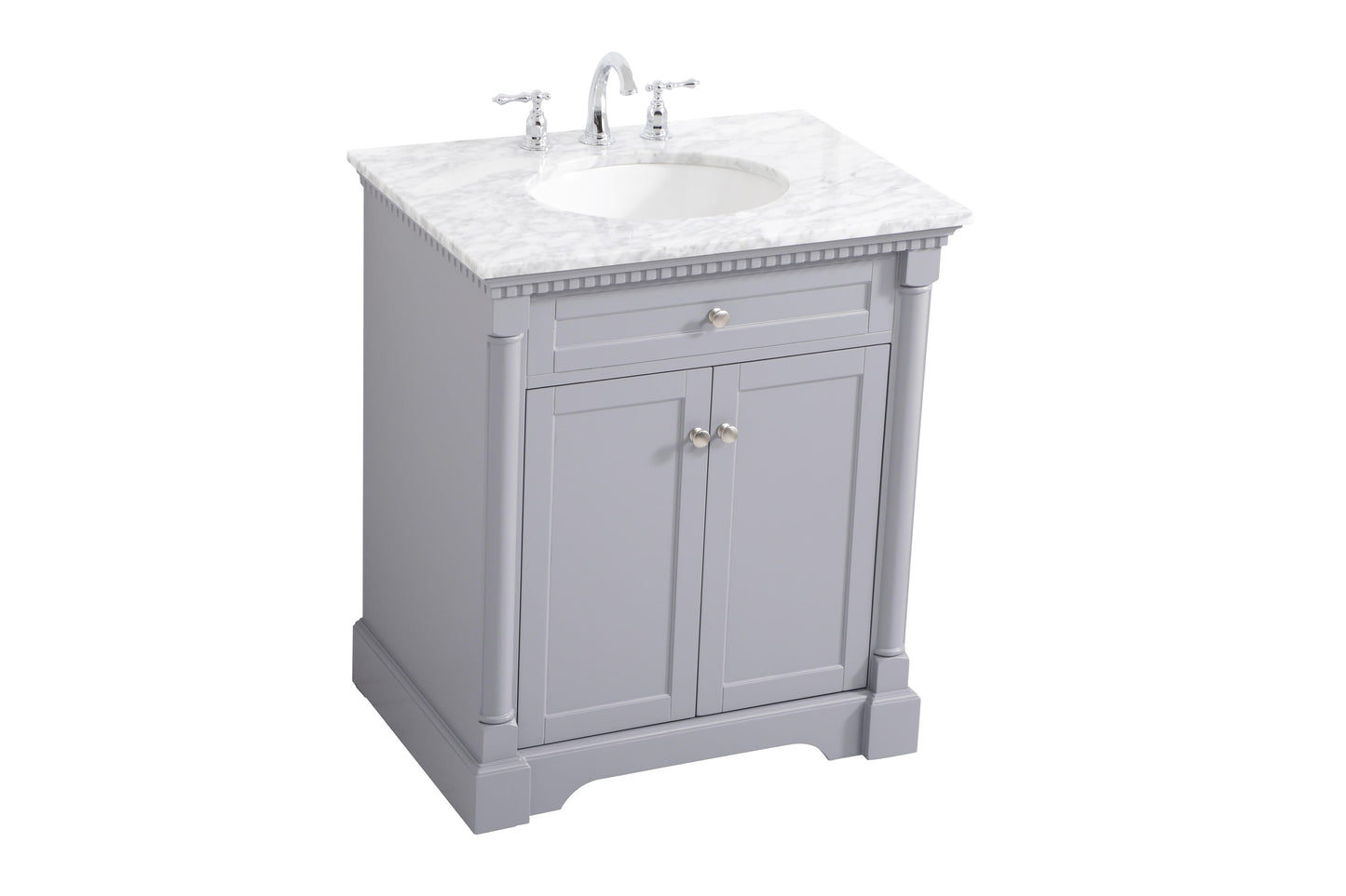 30 inch Single Bathroom Vanity in Grey