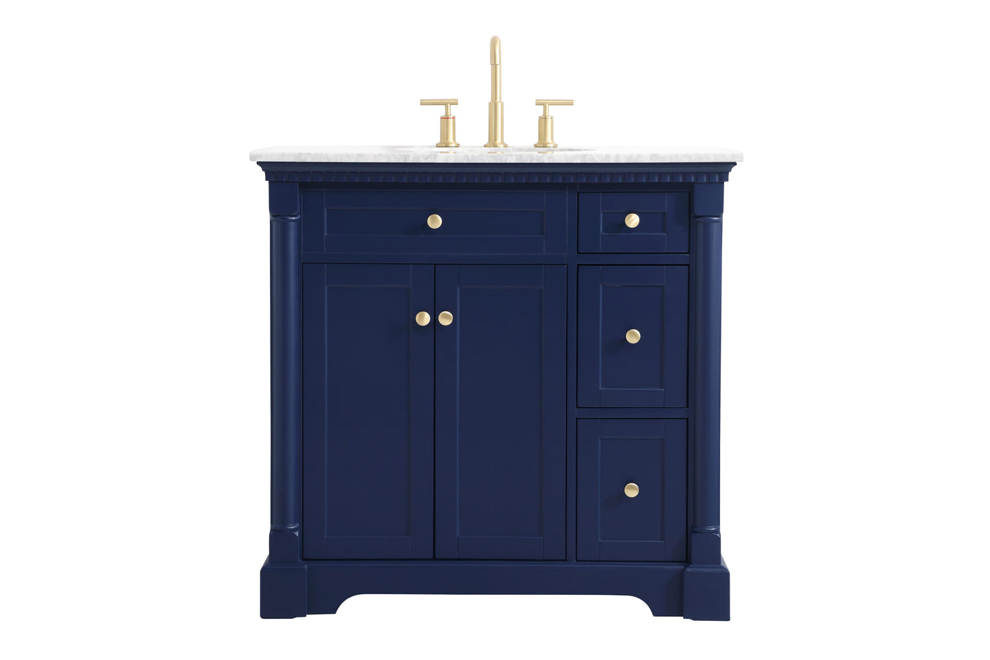 36 inch Single Bathroom Vanity in Blue