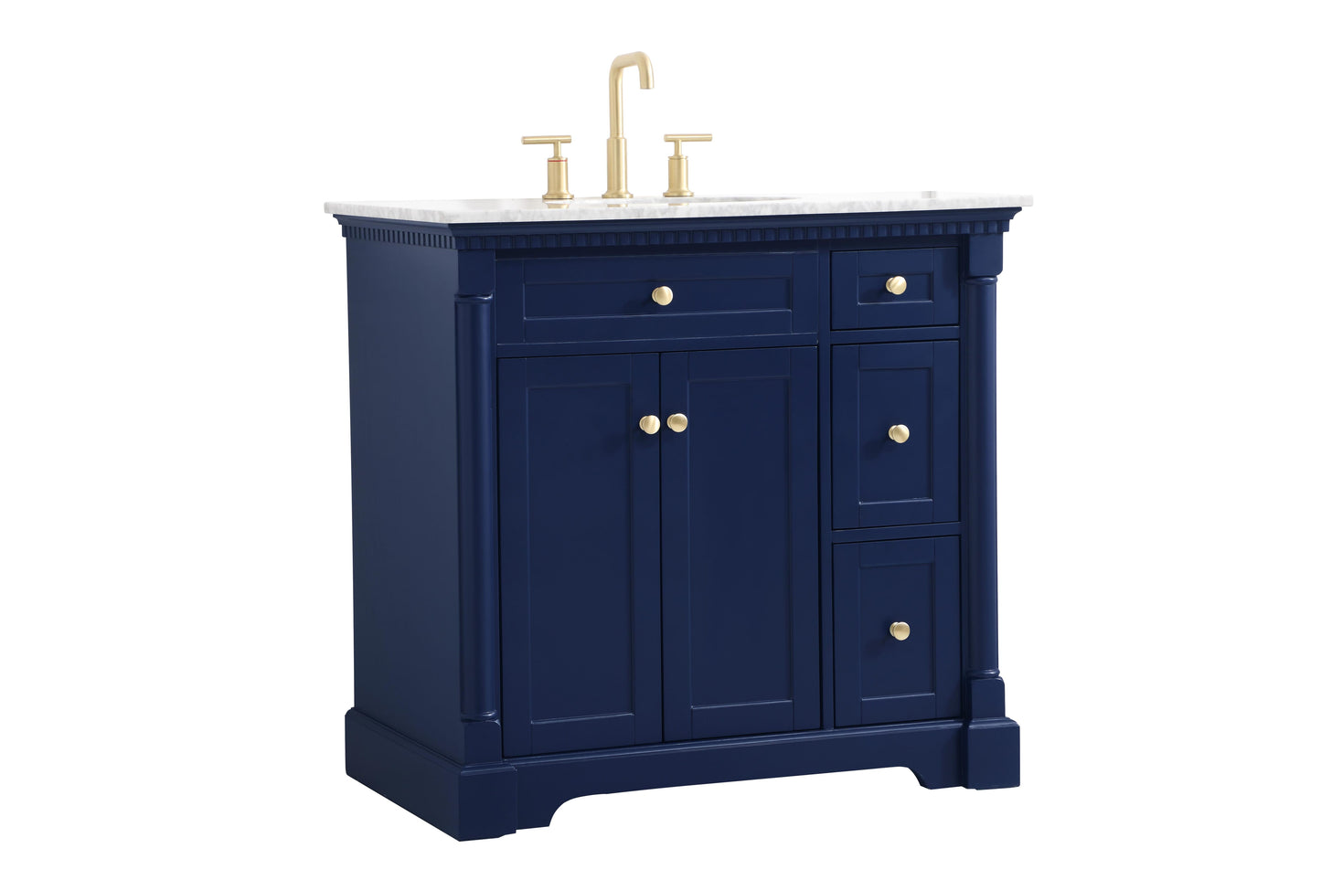 36 inch Single Bathroom Vanity in Blue