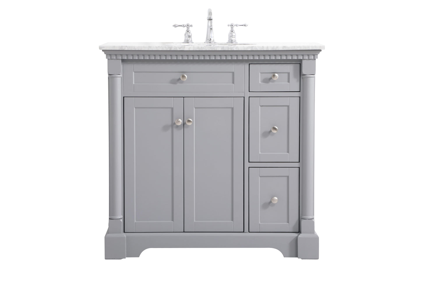 36 inch Single Bathroom Vanity in Grey