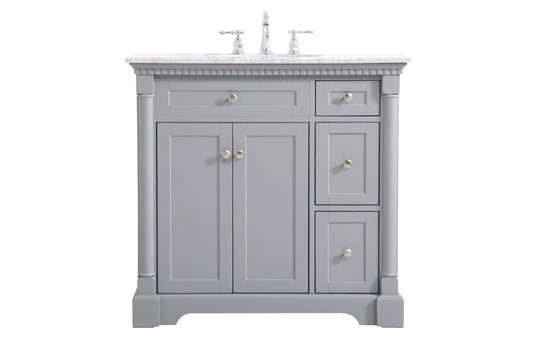 36 inch Single Bathroom Vanity in Grey