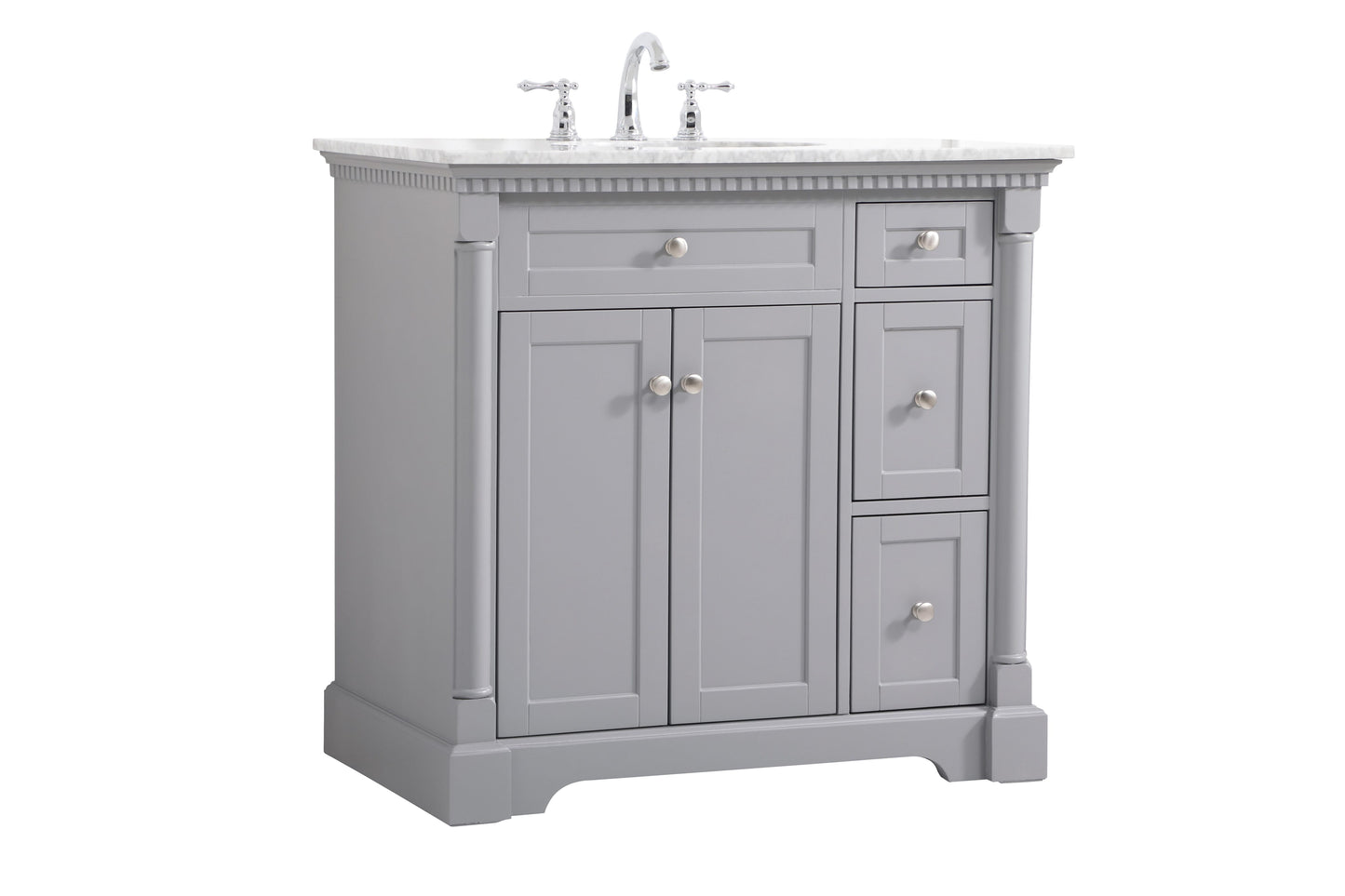 36 inch Single Bathroom Vanity in Grey