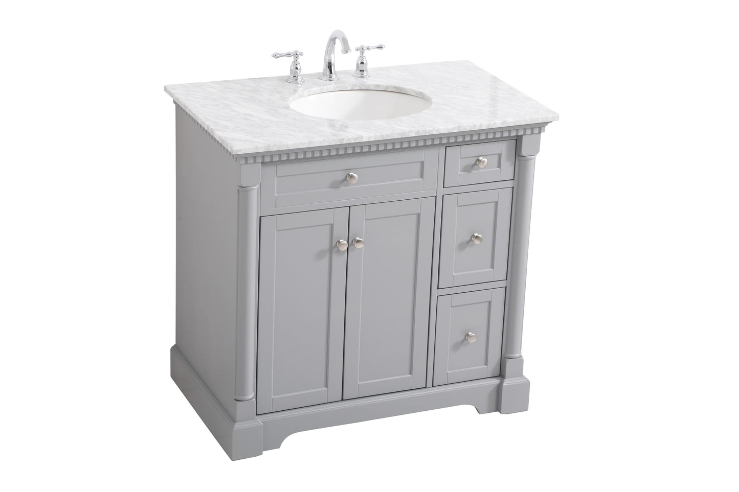 36 inch Single Bathroom Vanity in Grey