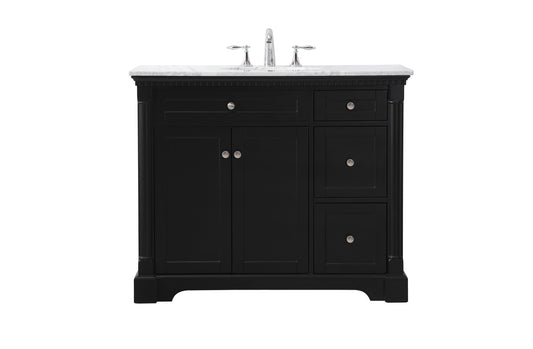 42 inch Single Bathroom Vanity Set in Black - BC4404235BK