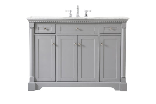 48 inch Single Bathroom Vanity in Grey