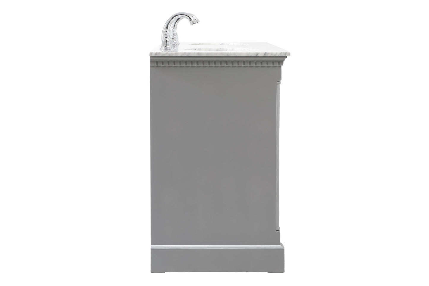 60 inch Double Bathroom Vanity in Grey