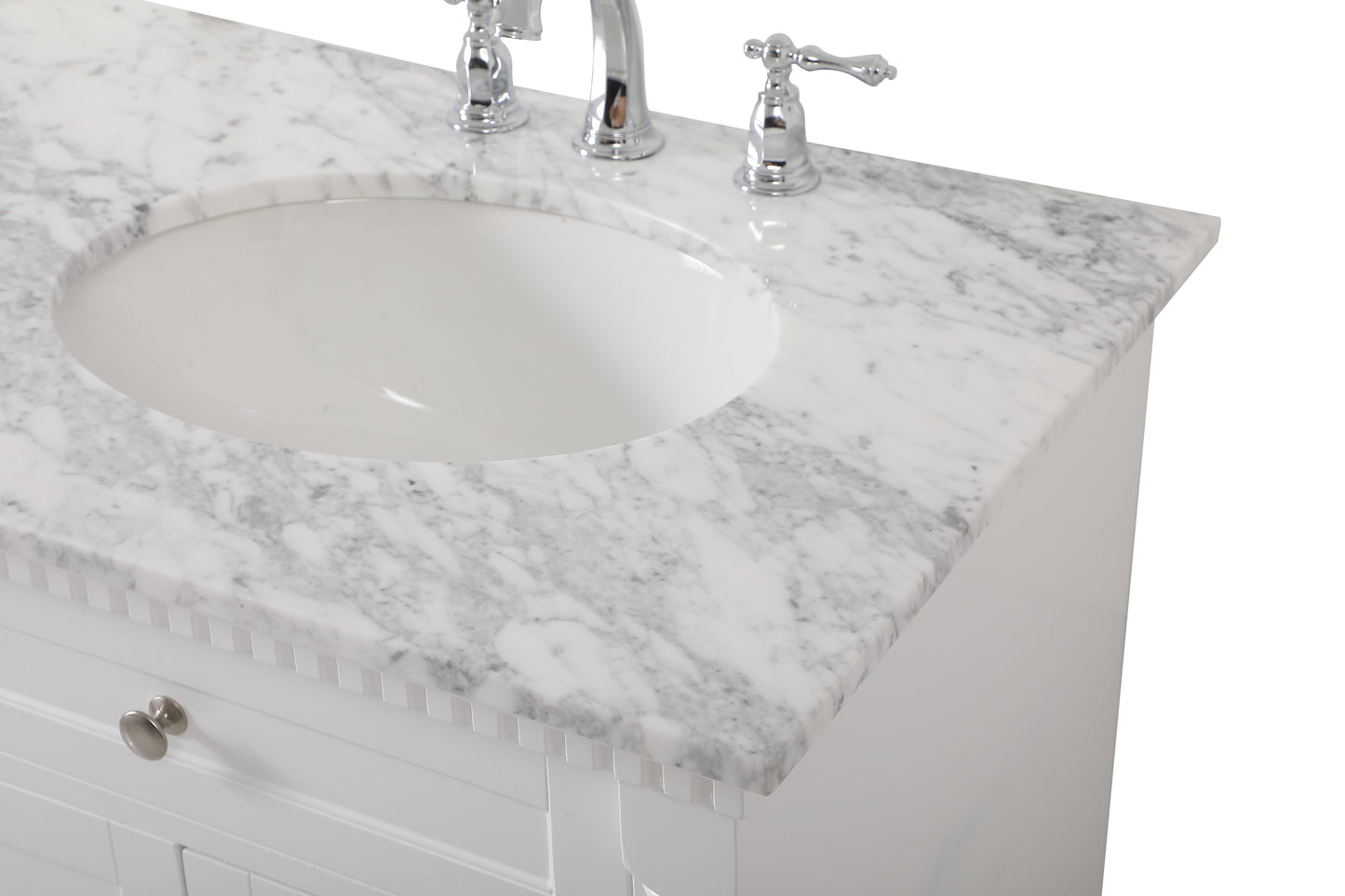 60 inch Double Bathroom Vanity in White