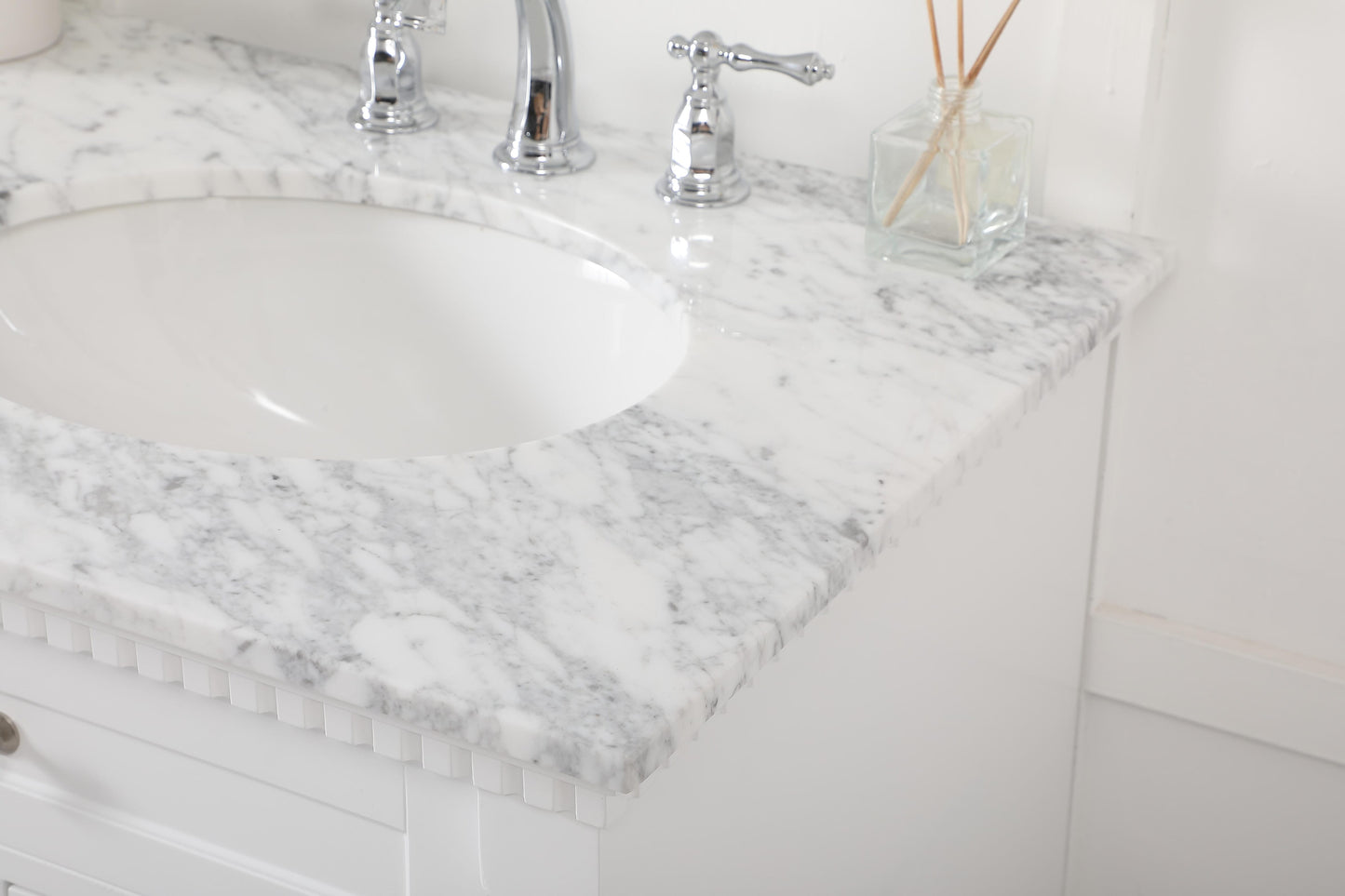 60 inch Double Bathroom Vanity in White