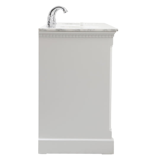 72 inch Double Bathroom Vanity in White - BC440D7235WH