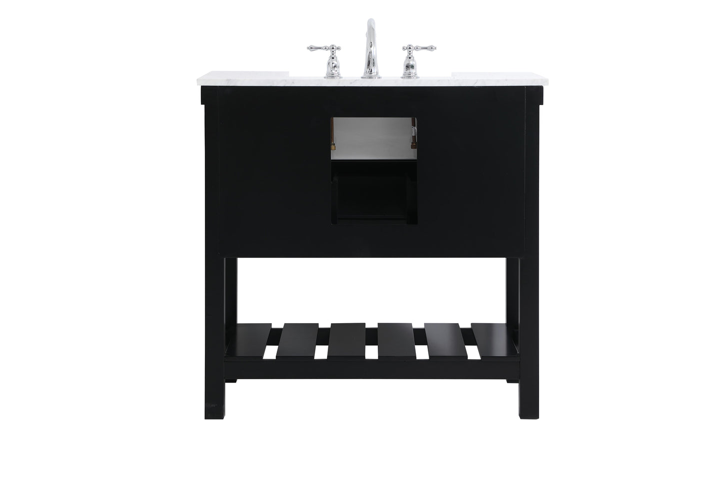 36 inch Single Bathroom Vanity in Black