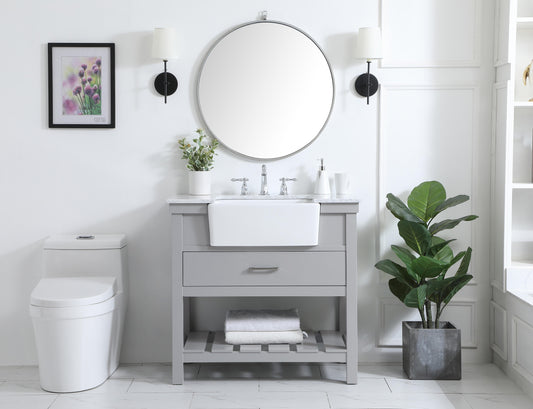 36 inch Single Bathroom Vanity in Grey - BC4503634GR